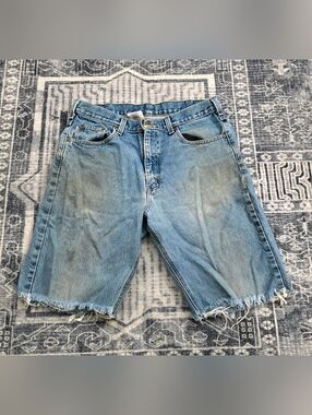 Carhartt vintage Original Fit Cut offs Jean shorts Size 34 Workwear Distressed